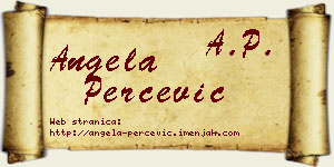Angela Perčević vizit kartica